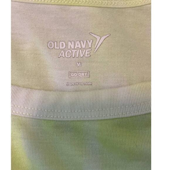 Old Navy active tied dye yellow muscle top size Medium - Picture 3 of 10